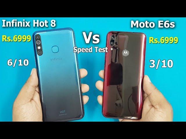 Infinix Hot 8 Vs Moto E6s Speed Test / Comparison || Antutu Benchmark Scores | Rs.6999 vs Rs.6999