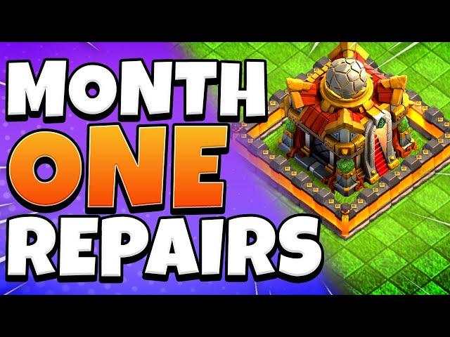 TH16 Rushed Base Progress in 30 Days in Clash of Clans?