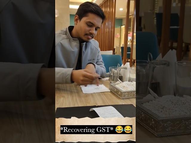 How to recover GST from hotel food bill 