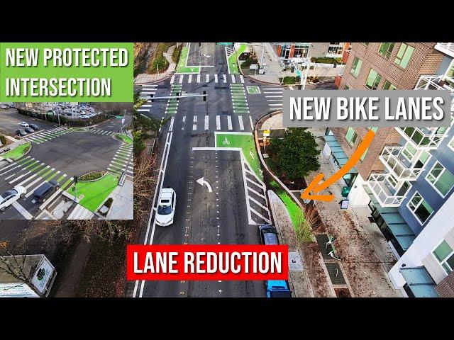 Redmond's Transformed Street for Cyclists and Pedestrians - Tour of 152nd Ave NE Improvements