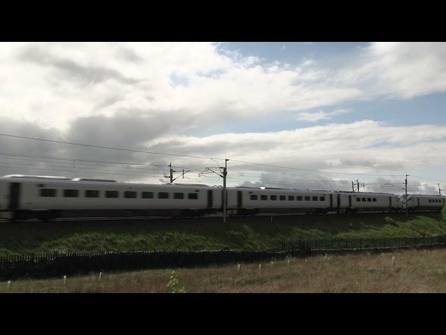 Test run of Avanti West Coast new trainsets heads south at Scout Green, UK