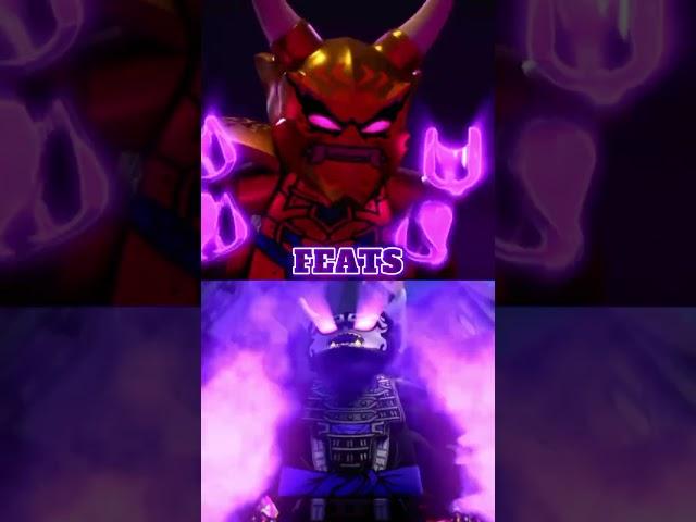 ninjago Golden Oni Lloyd vs Oni Garmadon