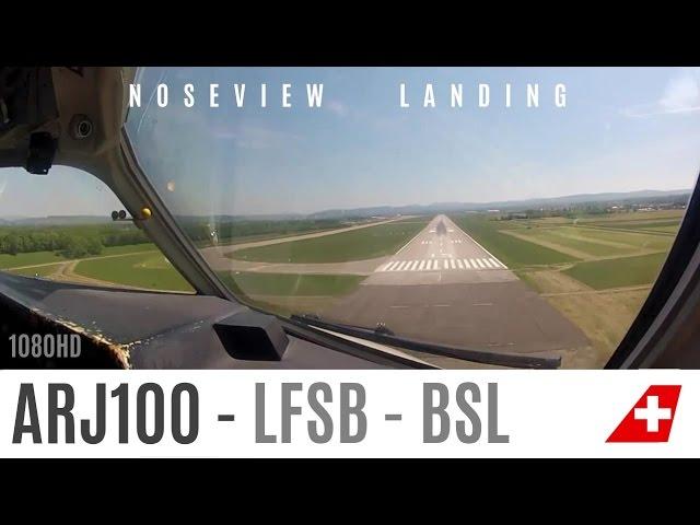 VERY NICE ARJ Manual Landing in Basel : Gopro2 HD test