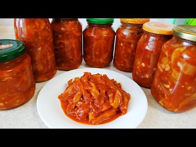 Лечо из кабачков.Вкусная заготовка на зиму. Домашняя консервация!