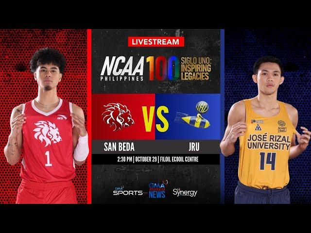 San Beda vs JRU (Men’s Basketball) | NCAA Season 100 - Replay