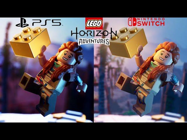 LEGO Horizon Adventures | Switch vs PS5 - Side by Side Gameplay Comparison