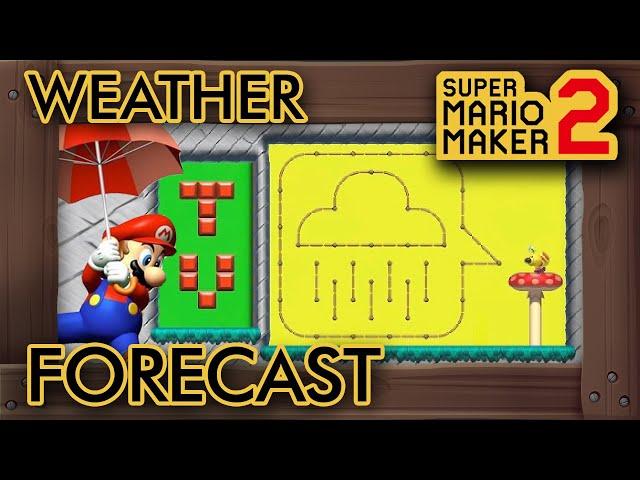 Super Mario Maker 2 - Wiggler's Deadly Weather Forecast