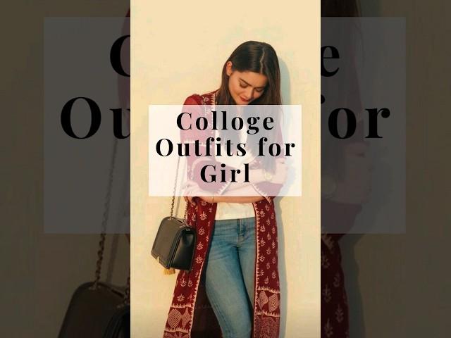 College Outfits for Girls  Casual wear | cute dress for women ️ #fashion #viral #trending #shorts