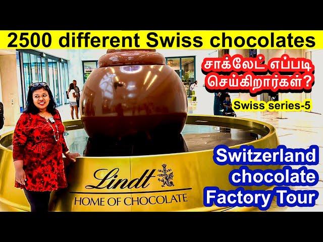 How Lindt chocolates are made?/ Luxurious Switzerland chocolate factory tour/மாயன் காலத்து சாக்லேட்