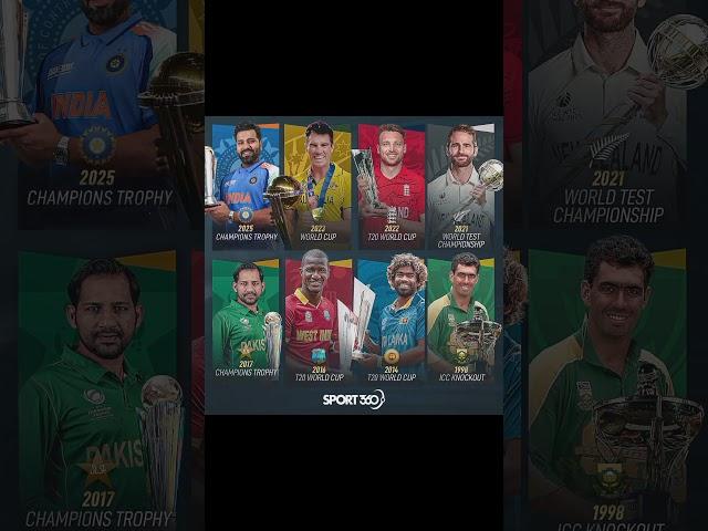 Latest ICC Trophy Won By Each Team #shortsfeed #shortsviral #viral