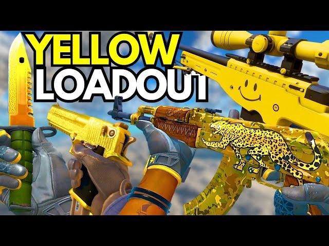 BEST YELLOW Inventory in CS2 (BUDGET Yellow Skins Loadout 2024)