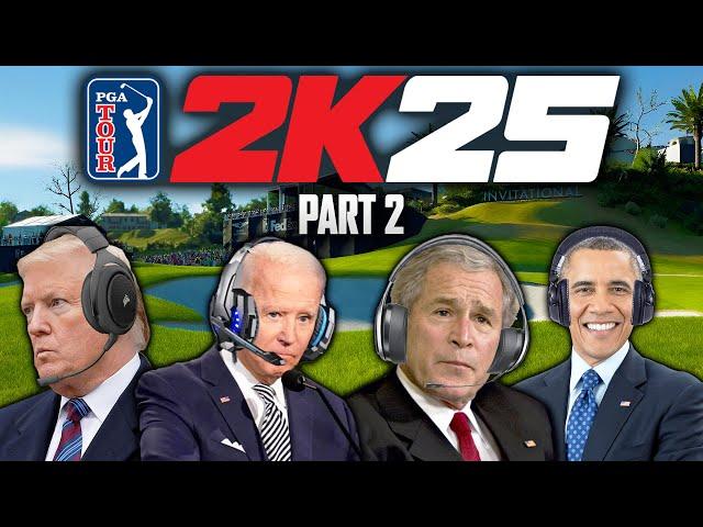 US Presidents Play PGA Tour 2K25 (Part 2)