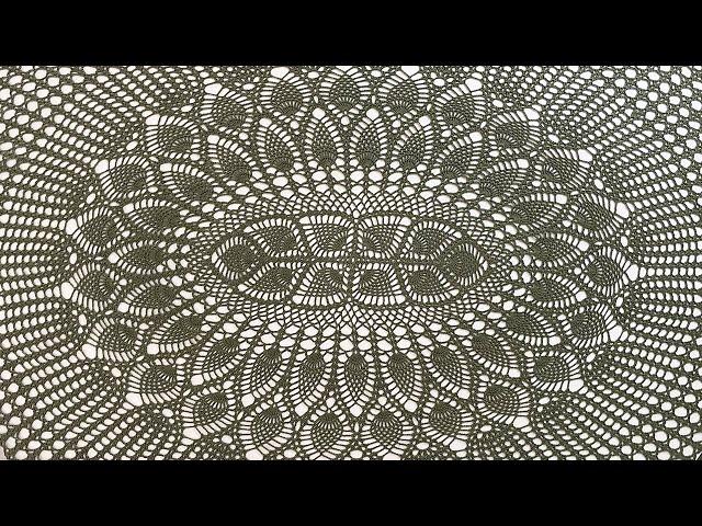 Crocheted tablecloth, Elena, part 5 of 6