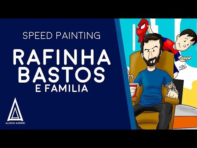 Rafinha Bastos e família - Speed Painting por Alison Andrei