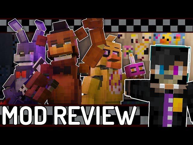 Five Nights at Freddy's - Minecraft Mod Review (FNaF Mod)