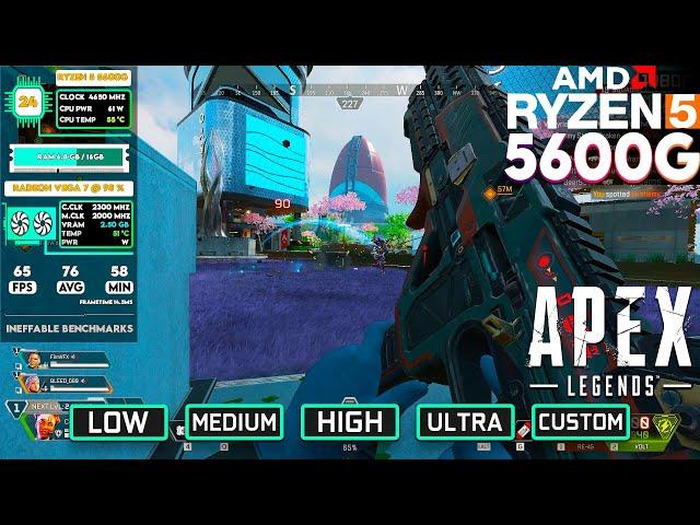 Apex Legends S20 Unleashed : Ryzen 5 5600G & Vega 7 - Can We Hit the Benchmark?