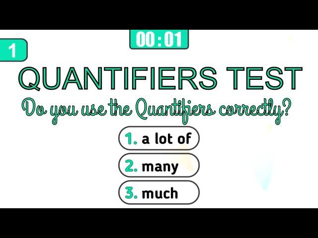 Quantifiers Test – English Grammar Test