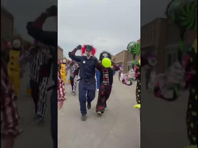 100’s of Clowns chased us!!! #shorts #clowns