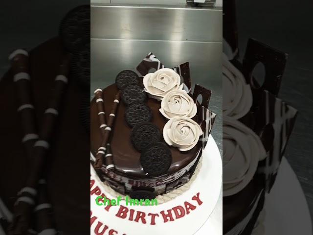 chocolate Oreo cookie cake #chefimran #cake #birthdaycake #cakedecorating