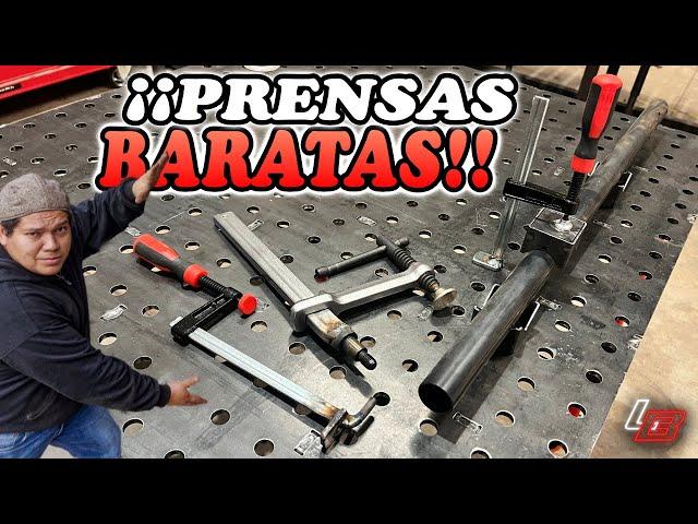 ️Cómo hacer Prensas ️RÁPIDAS y BARATAS para Mesas de soldadura con perforaciones #Accuweld