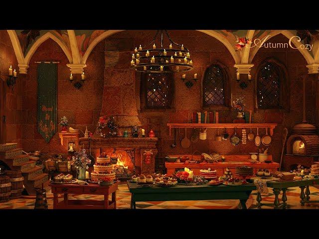 COZY FEAST AMBIENCE: Whipped Cream Sounds, Fireplace Sounds, Candles Burning, Baking Sounds