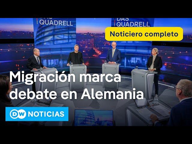  DW Noticias 16 febrero: Acalorado cara a cara de los cuatro principales aspirantes a canciller