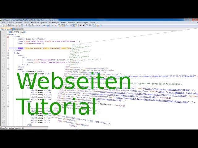 Tutorial: Webseiten erstellen #4: Mehr CSS, Links und Formulare