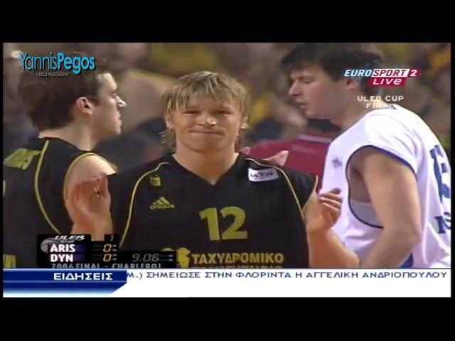 Dynamo Moscow - Aris  73-60  Final Uleb Cup - Charleroi  11/4/06  Eurosport