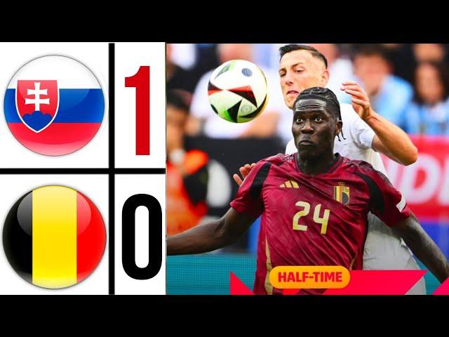 Belgium vs Slovakia (0-1) HIGHLIGHTS GOALS | UEFA EURO 2024 , Lukaku disallowed Goal  2