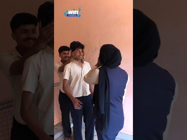 School boys kiss prank girls  School life #students #kiss #prank #kerala