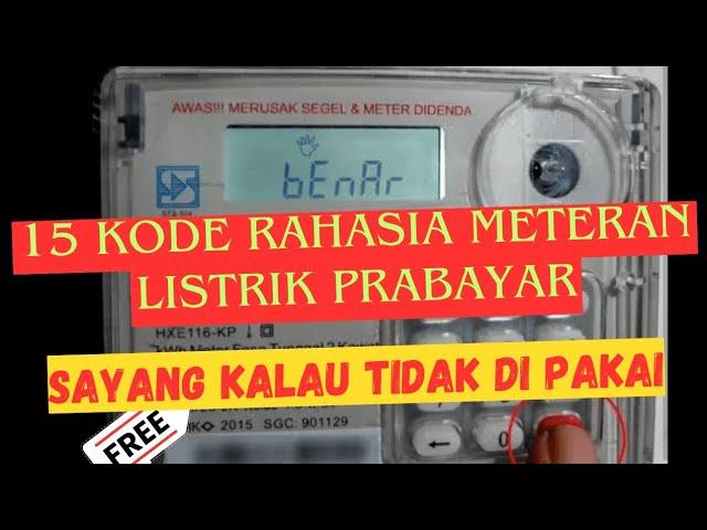 15 Kode Rahasia Meteran Listrik PraBayar √ Rugi kalau tidak di gunakan √