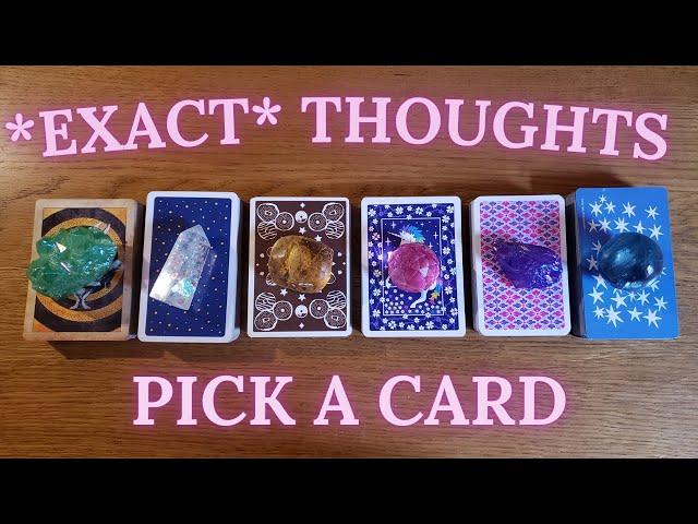 His EXACT THOUGHTS + FEELINGS Right Now ️ (INSANELY ACCURATE ) *Pick a Card* Love Tarot Reading