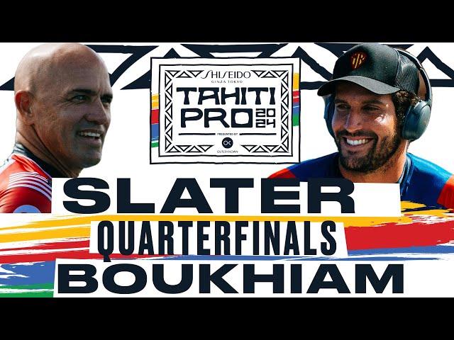 Kelly Slater vs Ramzi Boukhiam | SHISEIDO Tahiti Pro pres by Outerknown 2024 - Quarterfinals