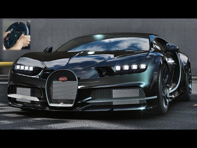 Bugatti Chiron Black Edition / Assetto Corsa / Steering Wheel Gameplay