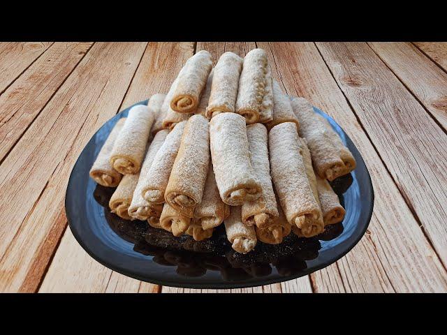 Tatar pastries. Barmak shortbread cookies with peanuts