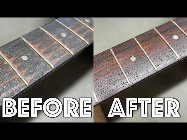 Acoustic Guitar - Fretboard Deep Cleaning // ASMR #guitarcleaning #asmr #asmrvideo #guitar