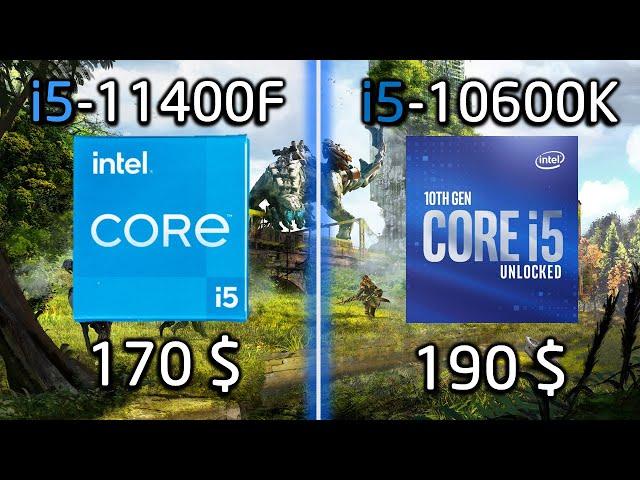 Intel i5-11400F vs i5 10600K // Test in 6 Games 1080p, 1440p, 2160p