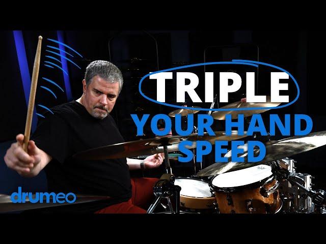 Triple Your Hand Speed On The Drums - Russ Miller