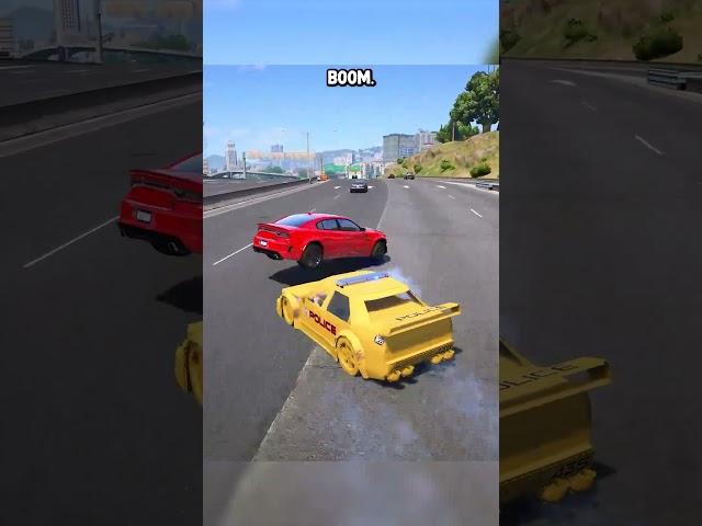 i used a COP CAR that RANDOMIZES everytime i crash... GTA 5 RP
