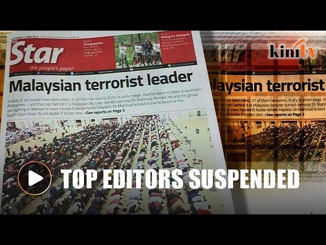 The Star suspends top editors