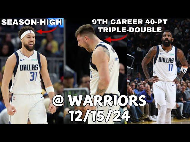 Dallas Mavericks Team Highlights vs the Warriors (12.15.2024)