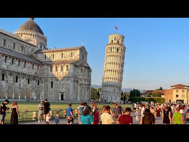 Pisa Italy Tuscany  walking tour in first person view