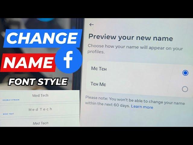 How to Change Facebook Profile Name Font Style 2024