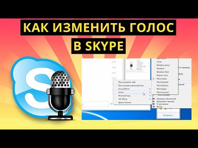 Как изменить голос в Скайпе (Skype)