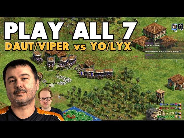 DauT & TheViper vs Lyx & Yo | Play all 7 | 2v2 Showmatch