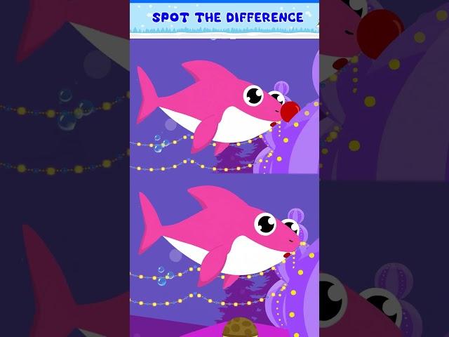 Christmas Sharks Spot the Difference | Part 2 | Little Fish Tales | #christmas #babyshark