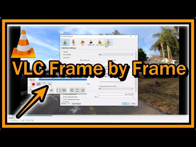 VLC Media Player Frame by Frame (How To Proceed Forward To Next Frame Or Back To Previous Frame)?