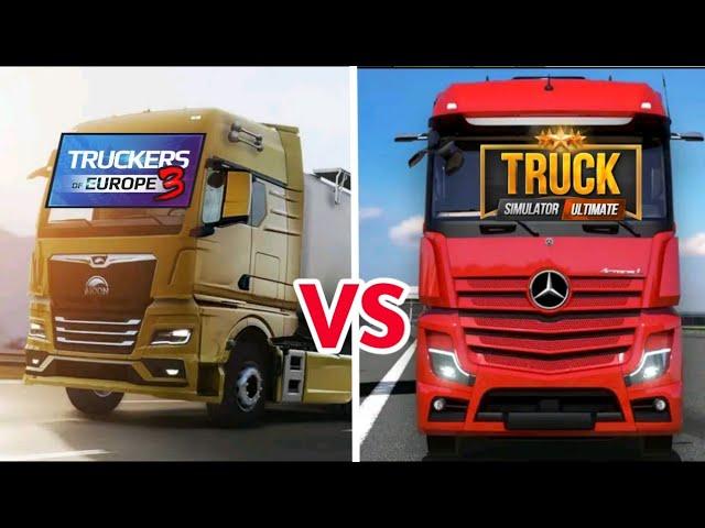 BEST TRUCK GAMES Compared!! Truckers of Europe 3 VS Truck Simulator Ultimate