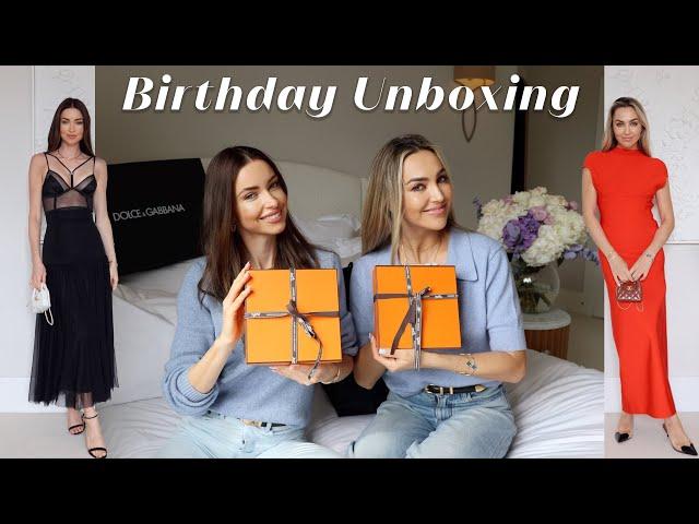 BIRTHDAY UNBOXING | TRANSITIONAL OUTFITS | HERMES, DOLCE, ALAIA | EMMA MILLER