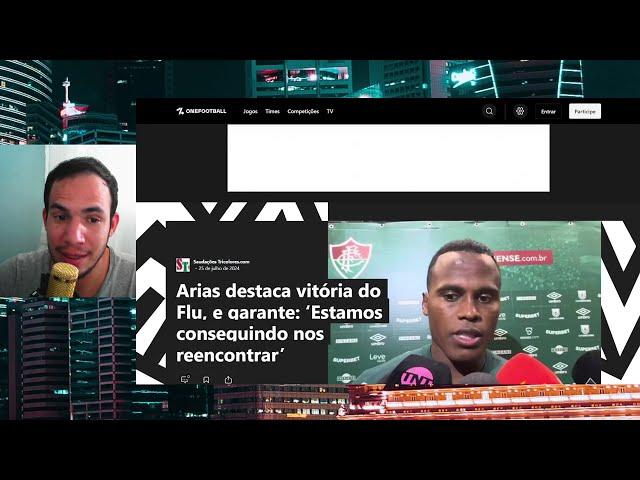 ELOGIOS DA ATUAÇÃO DO FLUZÃO EXALTA A SUA TORCIDA! NOTICIAS DO FLUMINENSE HOJE